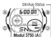 CASIO 3750 - Ein- oder Ausschalten eines Alarms - 1
