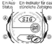 CASIO 3750 - Ein- oder Ausschalten des stündlichen Zeitsignals - 2