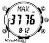 CASIO 3415 - Vorsichtsmaßregeln zur gleichzeitigen Messung von Höhe und Temperatur - 3