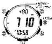 CASIO 3415 - Nutzen des Höhendifferenzwerts beim Bergsteigen oder Wandern - 2