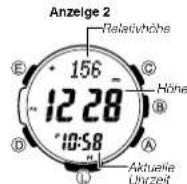 CASIO 3415 - Wählen des Höhenanzeigeformats - 2