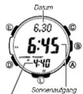 CASIO 3415 - Sonnenaufgang/Sonnenuntergang eines bestimmten Datums einsehen - 1