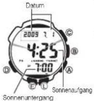 CASIO 3173 - Einsehen von Sonnenaufgang und Sonnenuntergang - 2