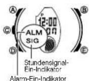 CASIO 5442 - Einen Alarm und das Stundensignal ein- und ausschalten - 1