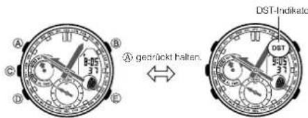 CASIO 5442 - Weltzeitstadt- und Sommerzeit-Einstellungen vornehmen - 1