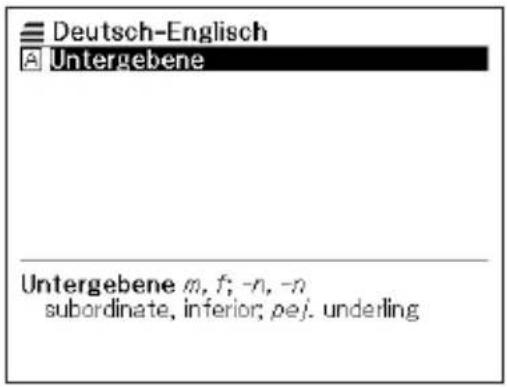 Deutsch-Englisch Untergebene Untergebene m, f; -n, -n subordinate, inferior; pej. underling