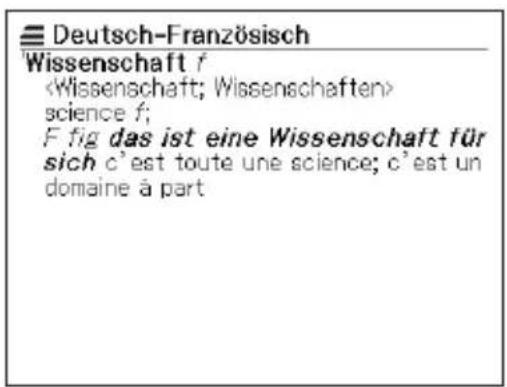 Deutsch-Französisch Wissenschaft f science f; F fig das ist eine Wissenschaft für sich c'est toute une science; c'est un domaine à part