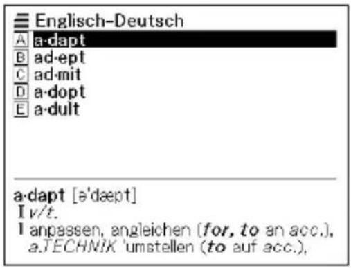 Englisch-Deutsch A a-dapt B ad-ept C ad-mit D a-dopt E a-dult a-dapt [ə'dæpt] I v/t. I anpassen, angleichen (for, to an acc.), a.TECHNIK 'umstellen (to auf acc.),