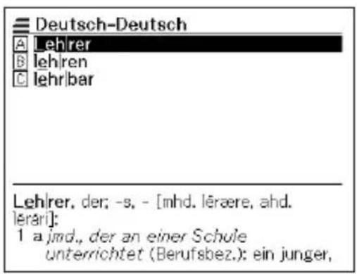 Deutsch-Deutsch A Lehrer B lehren C lehrbar Lehrer, der; -s, - [mhd. lérare, ahd. lérari]; 1 a jmd., der an einer Schule unterrichtet (Berufsbez.): ein junger,