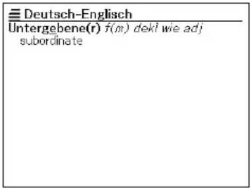 Deutsch-Englisch Untergebene(r) f(m) dekl wie adj subordinate