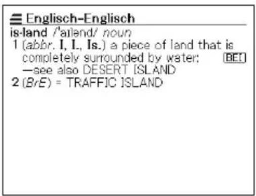 CASIO EW-G2200 - Rechtschreibprüfung der englischen Begriffe (Rechtschreibprüfung = Spell Check) - 3