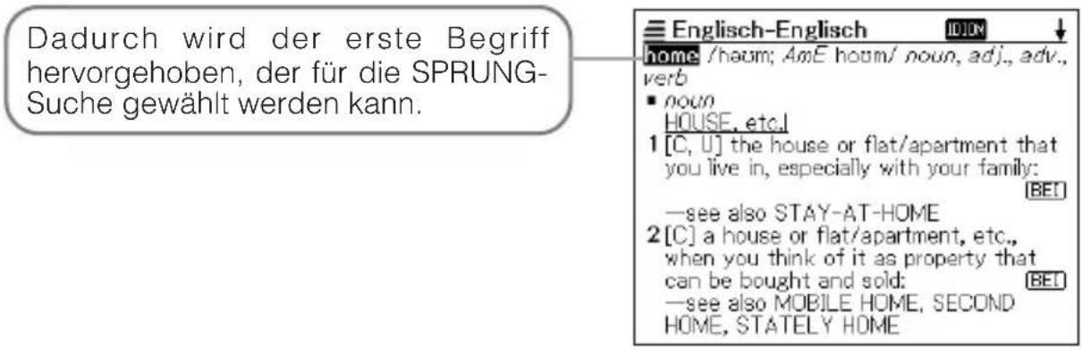 Dadurch wird der erste Begriff hervorgehoben, der für die SPRUNG-Suche gewählt werden kann. Englisch-Englisch home /haum; AmE houm/ noun, adj., adv., verb • noun HOUSE, etc.) 1 [C, U] the house or flat/apartment that you live in, especially with your family: —see also STAY-AT-HOME 2 [C] a house or flat/apartment, etc., when you think of it as property that can be bought and sold: —see also MOBILE HOME, SECOND HOME, STATELY HOME