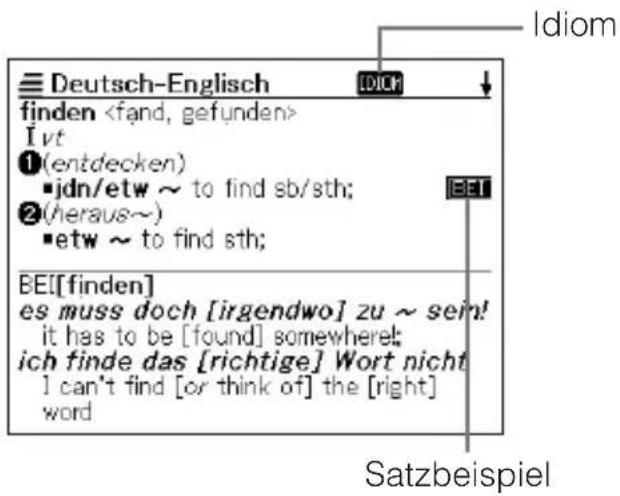 Deutsch-Englisch finden I vt ①(entdecken) -jdn/etw ~ to find sb/sth; ②(heraus~) -etw ~ to find sth; BE[[finden] es muss doch [irgendwo] zu ~ sein! it has to be [found] somewhere; ich finde das [richtige] Wort nicht I can't find [or think of] the [right] word Idiom Satzbeispiel