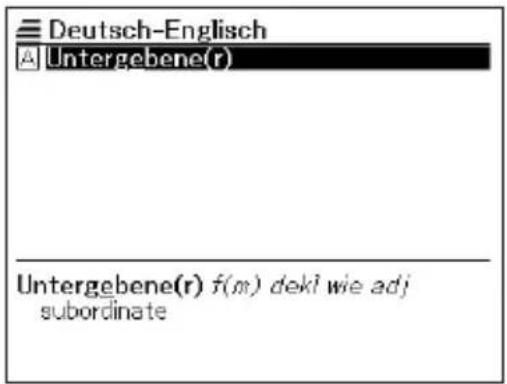 Deutsch-Englisch Untergebene(r) Untergebene(r) f(m) dekl wie adj subordinate