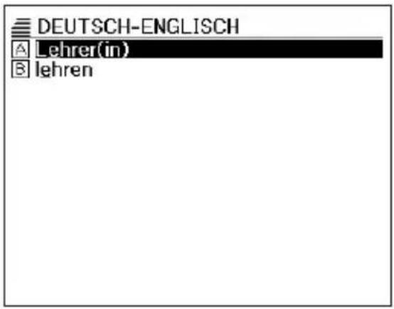 DEUTSCH-ENGLISH A Lehrer(in) B lehren
