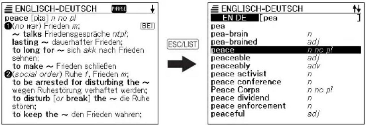 ENGLISH-DEUTSCH preste peace [pi:s] n no pl ①(no war) Frieden m; [BEI] ~ talks Friedensgespräche ntpl; lasting ~ dauerhafter Frieden; to long for ~ sich akk nach Frieden sehnen; to make ~ Frieden schließen ②(social order) Ruhe f, Frieden m; to be arrested for disturbing the ~ wegen Ruhestörung verhaftet werden; to disturb [or break] the ~ die Ruhe storen; to keep the ~ den Frieden wahren; ENGLISH-DEUTSCH EN DE [pea] pea pea-brain n pea-brained adj peace n no pl peaceable adj peaceably adv peace activist n peace conference n Peace Corps n no pl peace dividend n peace enforcement n peaceful adj