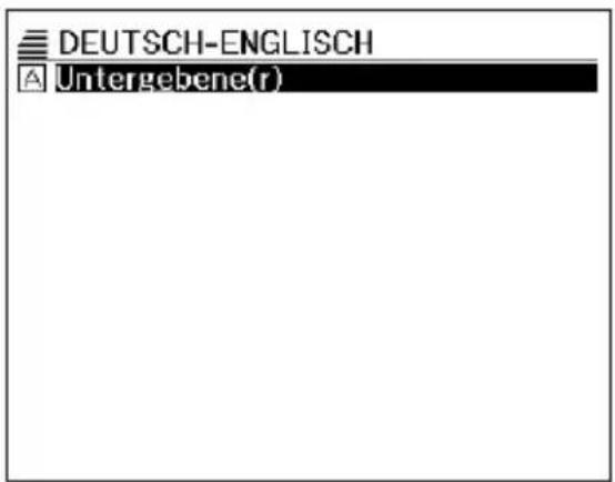 DEUTSCH-ENGLISCH Untergebene(r)