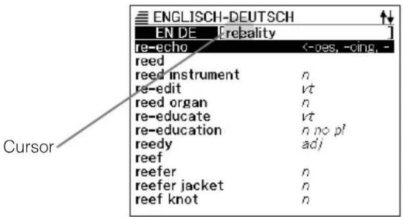 CASIO EW-G2100 - Löschung eines Zeichens - 1