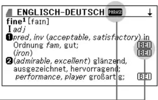 ENGLISH-DEUTSCH PHRASE fine¹ [fain] I adj ①pred, inv (acceptable, satisfactory) in Ordnung fam, gut; (iron) ②(admirable, excellent) glänzend, ausgezeichnet, hervorragend; performance, player großart g;