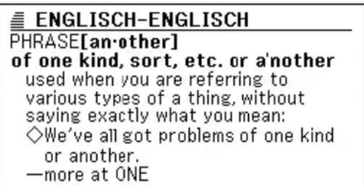 CASIO EW-G100 - Nachschlagen von Phrasen - 2