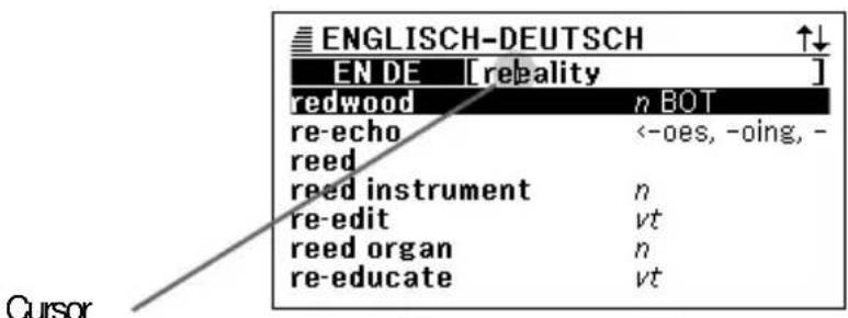 CASIO EW-G100 - Löschung eines Zeichens - 1