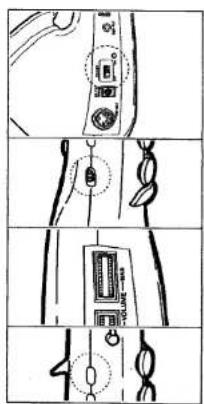 Diagram showing three-step cable or connector assembly with labeled components and connection points