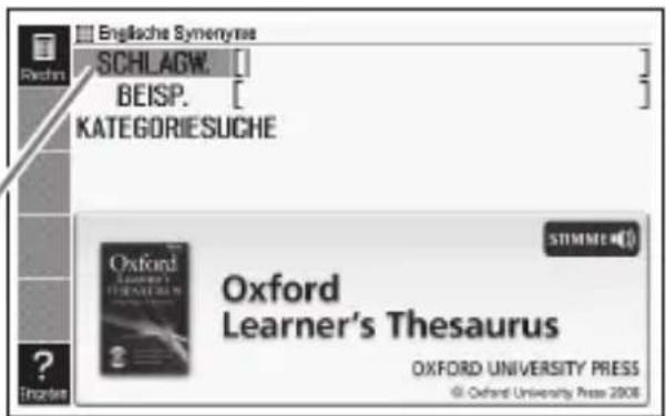 Englache Symenyrae SCHLAGW. [ BEISP. [ KATEGORIESUCHE Oxford Learner's Thesaurus STIMME ? Institute Oxford Learner's Thesaurus OXFORD UNIVERSITY PRESS © Oxford University Press 2008