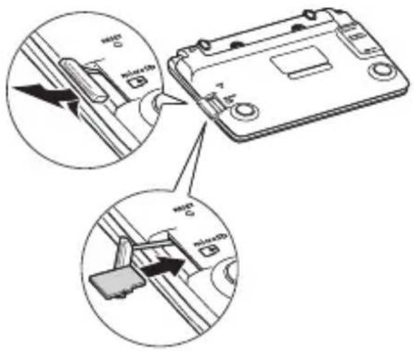 CASIO EW-G6500CP - ■ Einstecken und Entfernen einer microSD Speicherkarte - 1