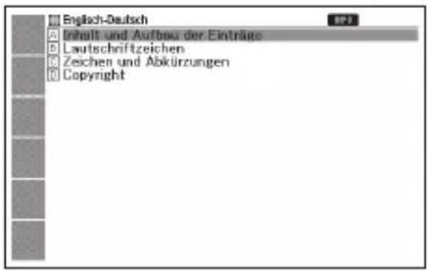 English-Deutsch Inhalt und Aufbau der Einträge Lautschriftzeichen Zeichen und Abkürzungen Copyright