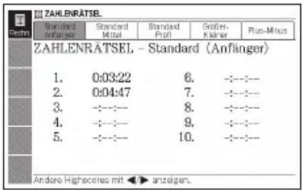 ZAHLENRÄTSEL Standard Anfanger Standard Mittal Standard Prof Größer-Kämer Plus-Minus ZAHLENRÄTSEL - Standard (Anfänger) 1. 0:03:22 6. -:-:-- 2. 0:04:47 7. -:-:-- 3. -:-:- 8. -:-:-- 4. -:-:- 9. -:-:-- 5. -:-:- 10. -:-:-- Andere Higheceres mit ▶ anzögren.