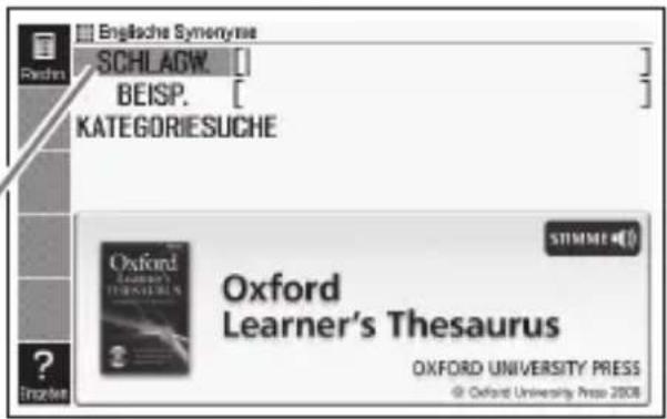 Englische Synonyme SCHLAGW. BEISP. KATEGORIESUCHE Oxford Learner's Thesaurus STIMME Oxford Learner's Thesaurus OXFORD UNIVERSITY PRESS © Oxford University Press 2008