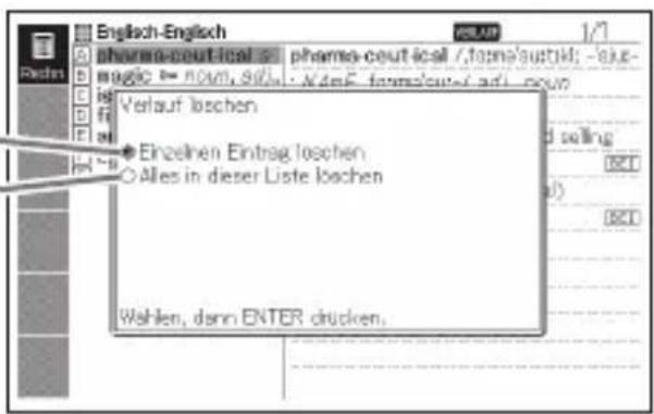 English-English pharma-ceutical magic = novn, sali Verlauf loschen Einzelten Eintrag loschen Alles in dieser Liste loschen Wahlen, dann ENTER drücken.