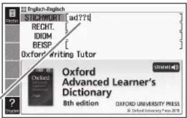 English-English STICHWORT [ad??t] RECHT. [ IDIOM BEISP. [ Oxford' writing Tutor Oxford Advanced Learner's Dictionary 8th edition OXFORD UNIVERSITY PRESS © Oxford University Press 2016
