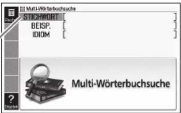 Multi-Wörterbuchsuche STICHWORT BEISP. [ IDIOM [ Multi-Wörterbuchsuche