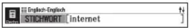 English-English STICHWORT [internet]