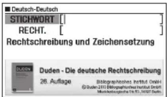 Deutsch-Deutsch STICHWORT [ ] RECHT. [ ] Rechtschreibung und Zeichensetzung Duden - Die deutsche Rechtschreibung 26. Auflage Bibliographisches Institut GmbH ©Duden 2017 Bibliographisches Institut GmbH Mitarkebusgroche Ste 53, 14107 Dublin