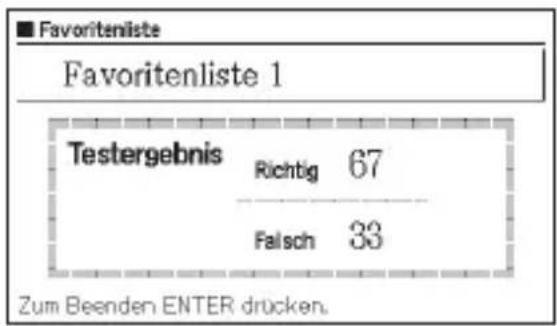 CASIO EW-G560C - ■ Vokabelwissen anhand einer Favoritenliste testen - 5