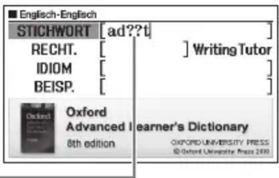 ■ Englisch-Englisch STICHWORT [ad??t] RECHT. [ ] Writing Tutor IDIOM [ ] BEISP. [ ] [ Dickel Advanced I 8th edition ] Learner's Dictionary OXFORD UNIVERSITY PRESS © Oxford University Press 2010