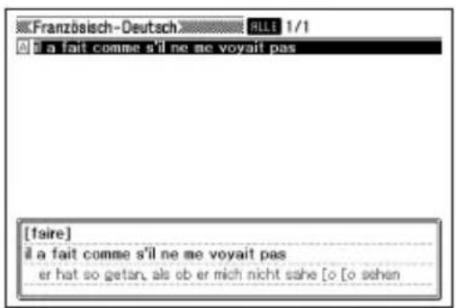 Französisch-Deutsch.... BLLE 1/1 a fait comme s'il ne me voyait pas [faire] il a fait comme s'il ne me voyait pas er hat so getan, als ob er mich nicht sahe [o [o sehen