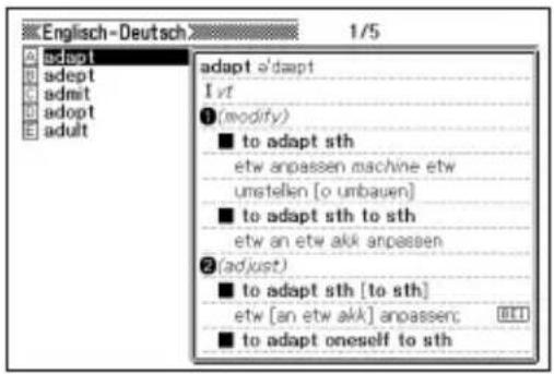 English-Deutsch 1/5 adapt adapt admit adapt adult adapt o'dapt I vt 1 (modify) ■ to adapt sth etw anpassen machine etw umstellen [o umbauen] ■ to adapt sth to sth etw an etw akk anpassen 2 (adjust) ■ to adapt sth [to sth] etw [an etw akk] anpassen; 00:11 ■ to adapt oneself to sth