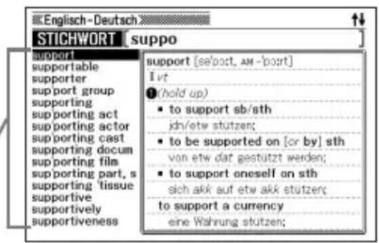 English-Deutsch STICHWORT [suppo] support supportable supporters support group supporting supporting act supporting actor supporting cast supporting docum supporting film supporting part, s supporting 'tissue supportive supportively supportiveness support [se'port, AM-'port] I vt (hold up) • to support sb/sth jdn/etw stützen; • to be supported on [or by] sth von etw dat gestützt werden; • to support oneself on sth sich akk auf etw akk stützen; to support a currency eine Währung stützen;