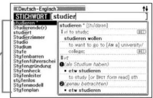 Deutsch-Englisch STICHWORT [studier] studieren* studierende(r) studiert Studierzimmer Studio Studium Stufe Styfenbarren Styfenführerschei Styfengründung Styfenheck Styfenleiter styfenlos Styfenmodell Styfenplan studieren * [studien] I vi to study; studieren wollen to want to go to [Am a] university/ college; I vt 1 (als Studium haben) • etw studieren to study [or Best form read] sth 2 (genau betrachten) • etw studieren
