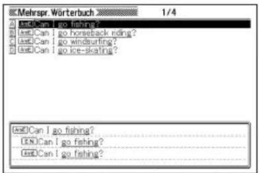 CASIO EW-G5500V - Nachschlagen eines Idioms nach Kategorien (Idiomsuche) - 6