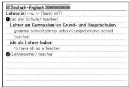 Deutsch-Englisch Lehrer(in) <-> [lebre] m(f) ①(an der Schule) teacher; Lehrer am Gymnasium/an Grund- und Hauptschulen grammar school/primary school/comprehensive school teacher; idn als Lehrer haben to have sb as a teacher ②(Lehrmeister) teacher
