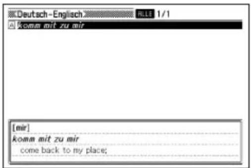 Deutsch-Englisch KOMM MIT ZU MIR [mir] kommen MIT ZU MIR come back to my place;