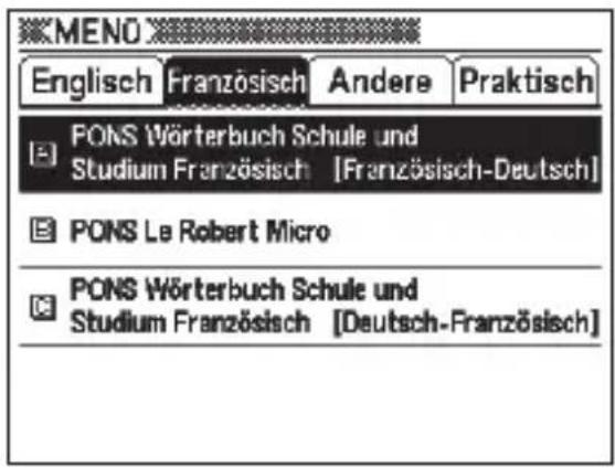 MENÖ Englisch Französisch Andere Praktisch PONS Wörterbuch Schule und Studium Französisch [Französisch-Deutsch] PONS Le Robert Micro PONS Wörterbuch Schule und Studium Französisch [Deutsch-Französisch]
