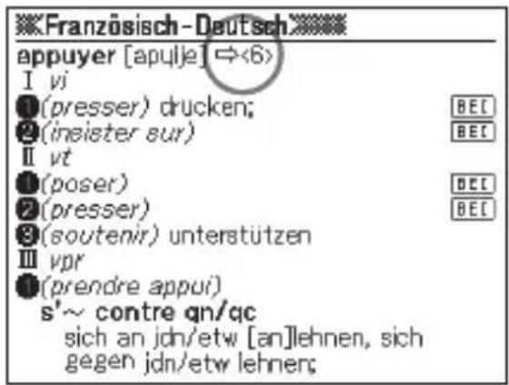 Französisch-Deutsch appuyer [apuije] ⇔<6> I vi ①(presser) drucken; BEC ②(insister sur) BEC Ⅱ vt ③(poser) BEC ④(presser) BEC ⑤(soutenir) unterstützen Ⅲ vpr ⑥(prendre appui) s'~ contre qn/qc sich an jdn/etw [an]lehnen, sich gegen jdn/etw lehner;