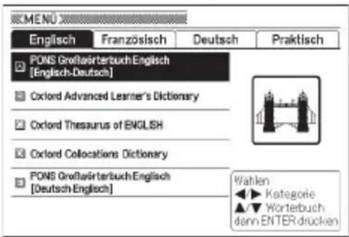 PONS GroßwirterbuchEnglish [Englisch-Deutsch] Cxford Advanced Learner's Dictionary Cxford Thesaurus of ENGLISH Cxford Collocations Dictionary PONS GroßwirterbuchEnglish [Deutsch-Englisch] Wahlen Kategorie Worterbuch denn ENTERdrucken