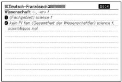 Deutsch-Französisch Wissenschaft (<,-en) f ① (Fachgebiet) science f ② kein PI fam (Gesamtheit der Wissenschaftler) science f, scientifiques mpl