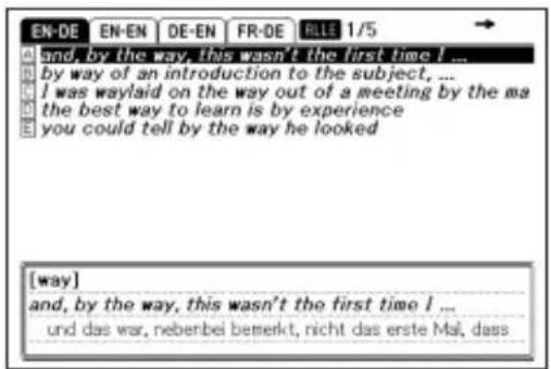 [way] and, by the way, this wasn't the first time I ... und das war, nebenbei bereikt, nicht das erste Mai, dass